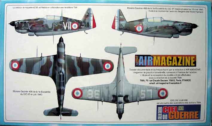 EASY Model 36327-1/72 WWII ms.406 Nº 795 l-824 6 Escadrille-NUOVO GC iii/6 